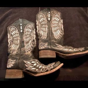 Genuine Leather Cross Cowboy Boots